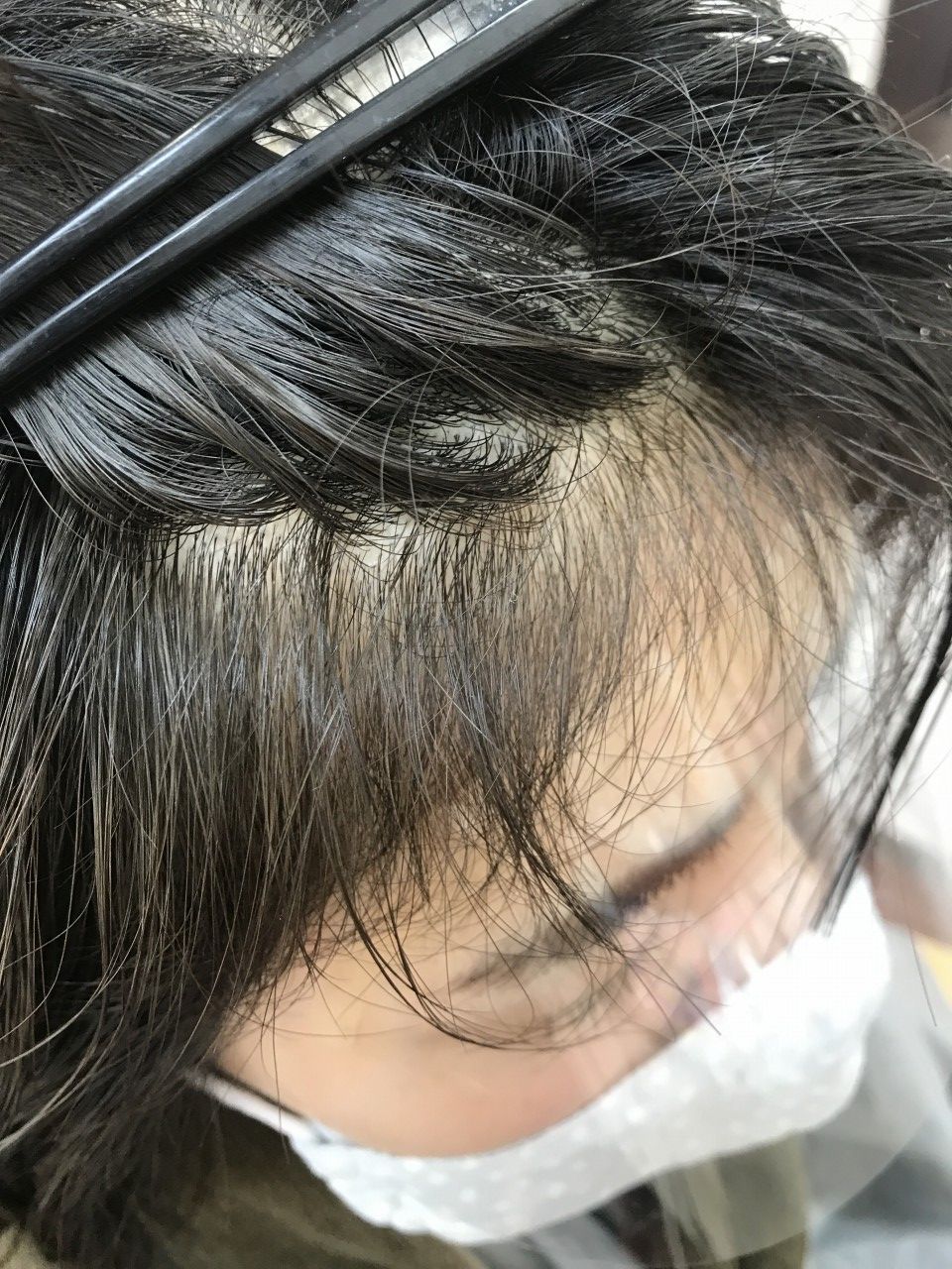 前髪の中がうねりを縮毛矯正で Hairresort Arak