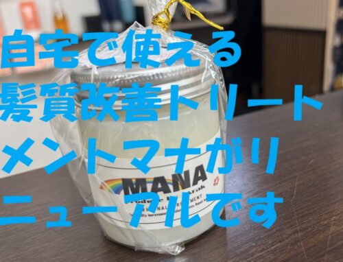 自宅用髪質改善トリートメント【MANA】リニューアルしました