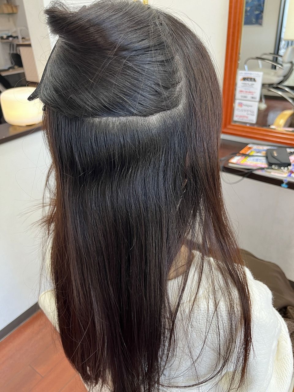 襟足ビフォー写真