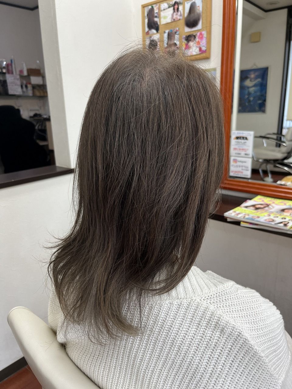 デジタルパーマ・ビフォー写真