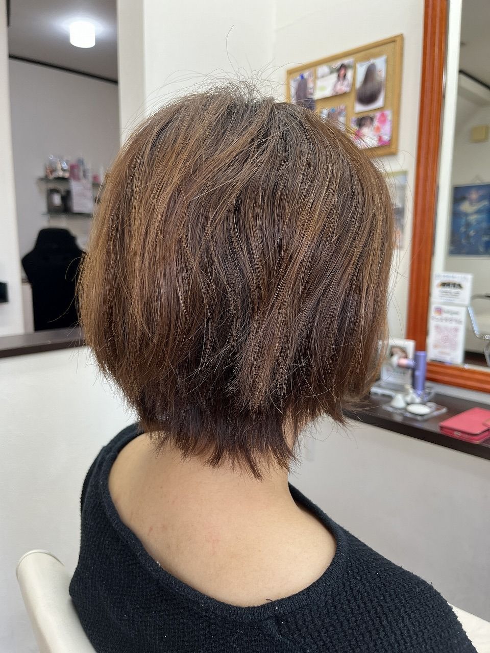ショート縮毛矯正ビフォー1