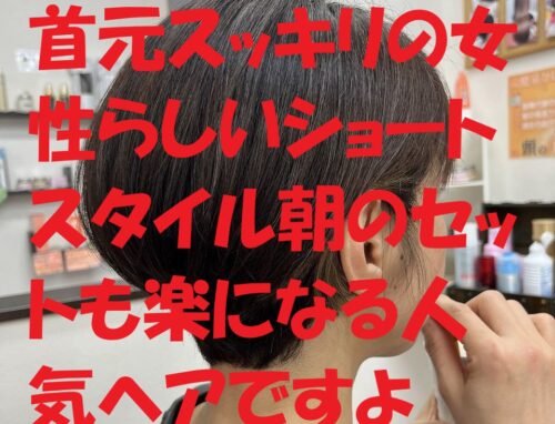 後ろ姿がキレイに見える♪丸みシルエットのショートボブ【本庄市】