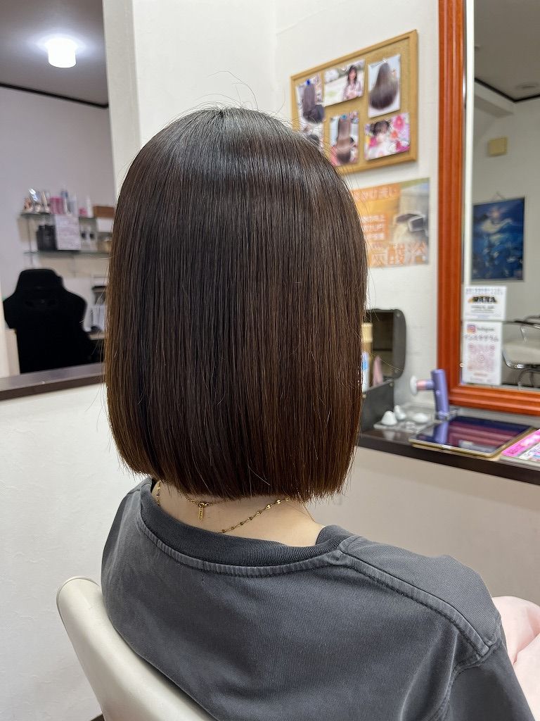 縮毛矯正アフター