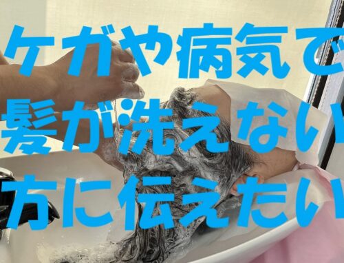 お風呂に入れないで頭も洗えない！シャンプーだけの来店もOK