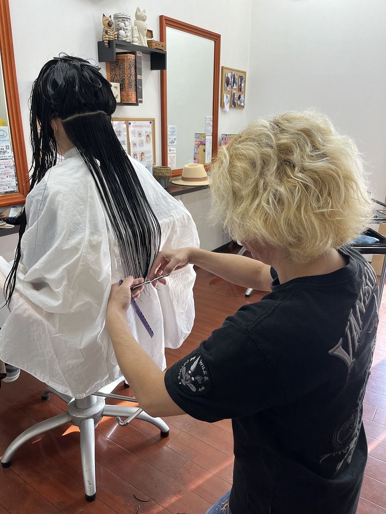 MANAトリートメントカット中
