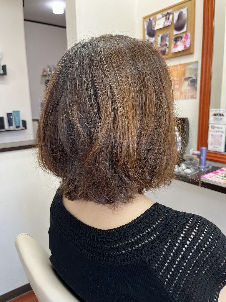 施術前のヘアスタイル