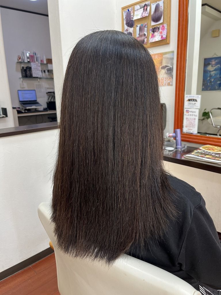 縮毛矯正アフター