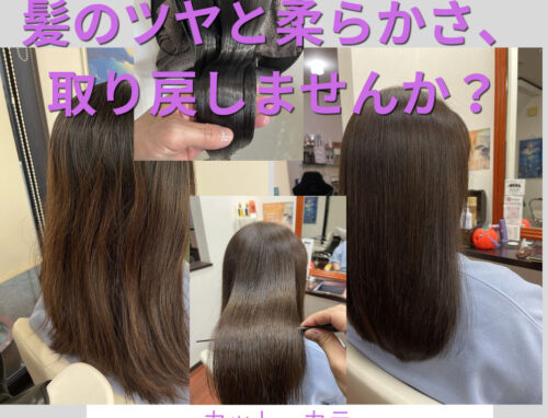 カット＋カラー＋髪質改善トリートメントで、ツヤとまとまりが復活！