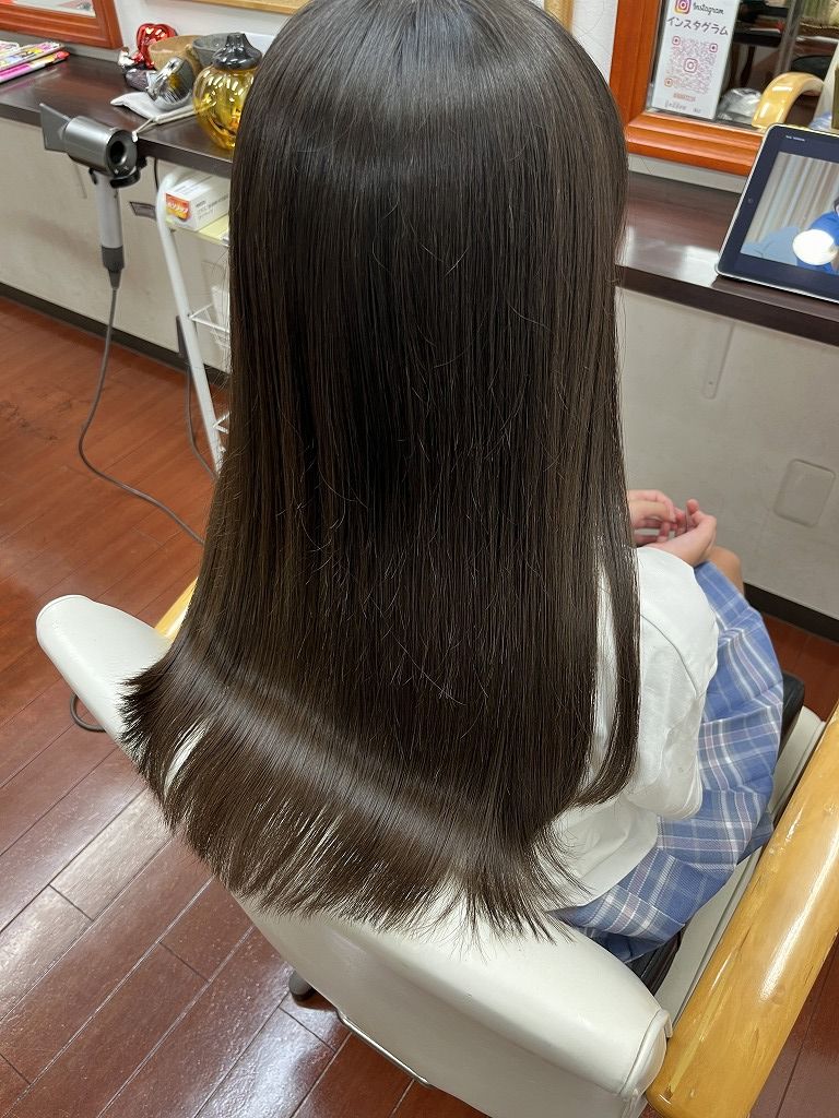 お孫さんのカット仕上がり 本庄市ヘアーリゾートアラック
