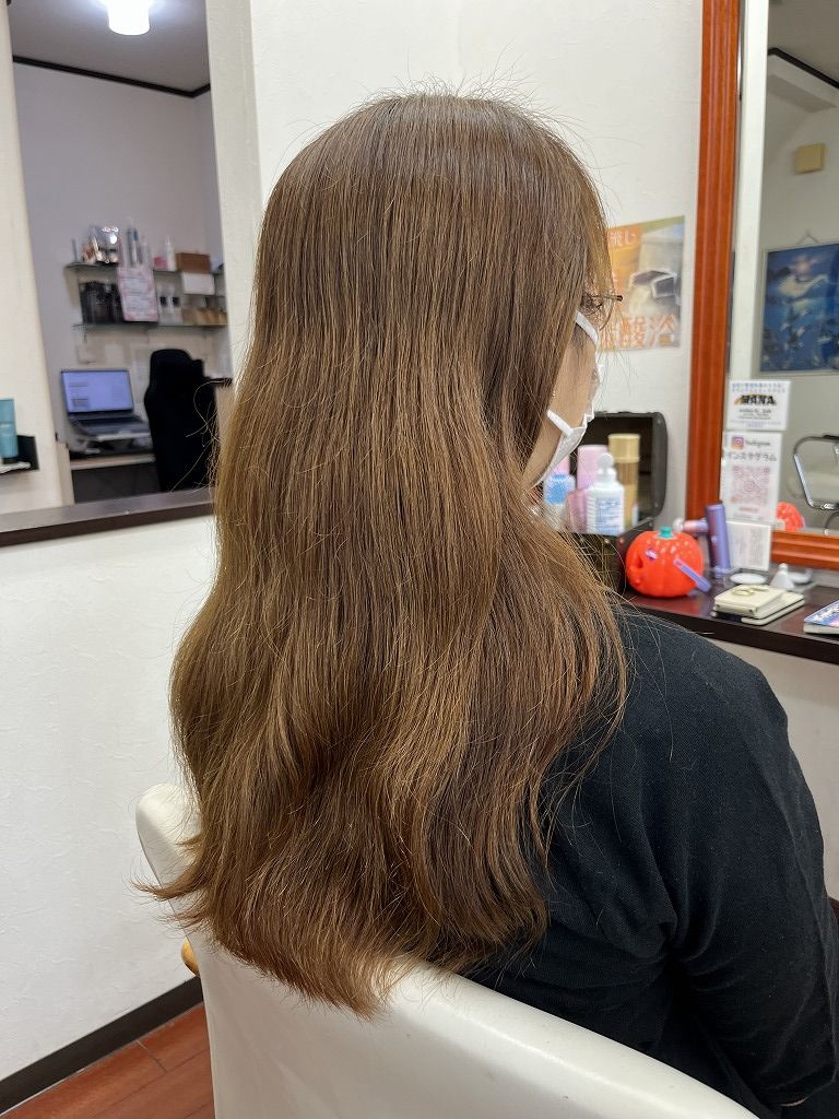 猫っ毛のビフォー写真　柔らかくボリュームが出にくい髪