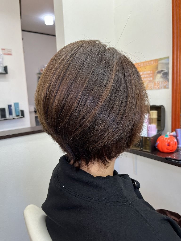 アフター ツヤとまとまりのあるボブスタイル