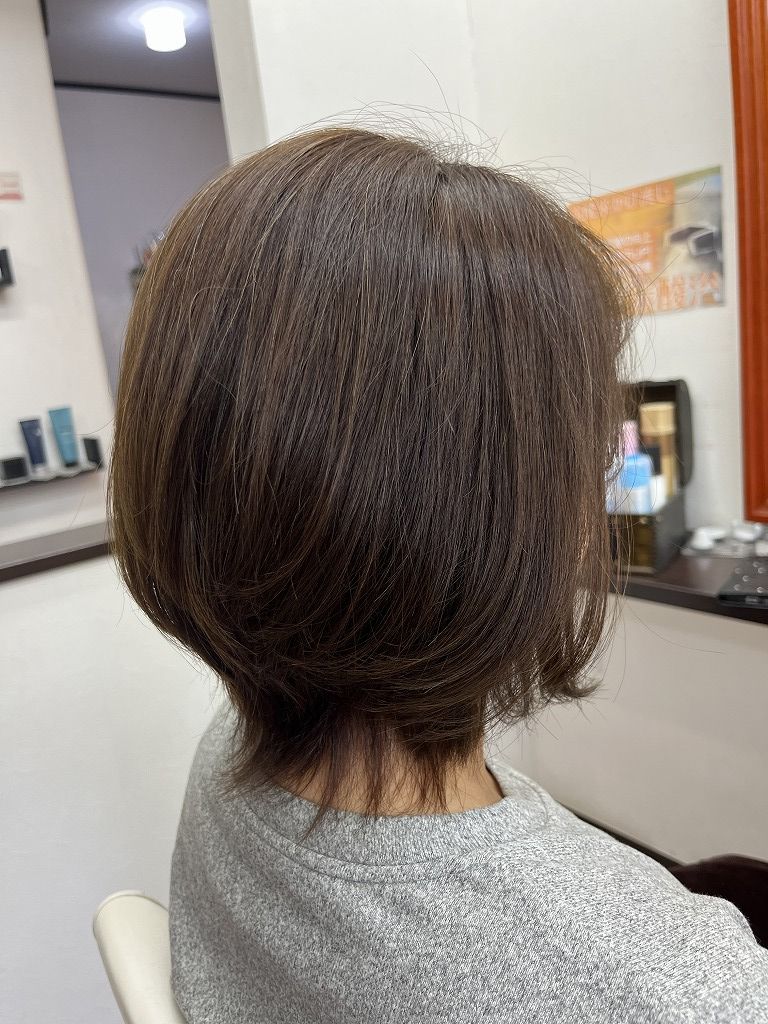 カットカラーヘッドスパ施術後のアフター