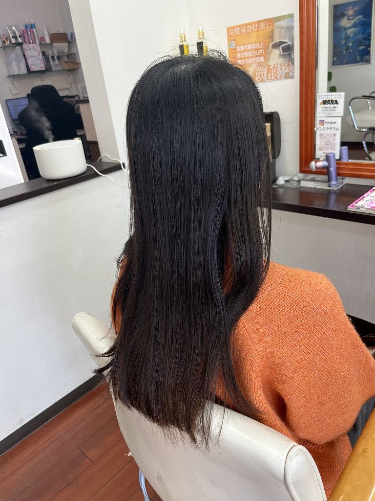 髪質改善トリートメント施術前の状態(ビフォー)