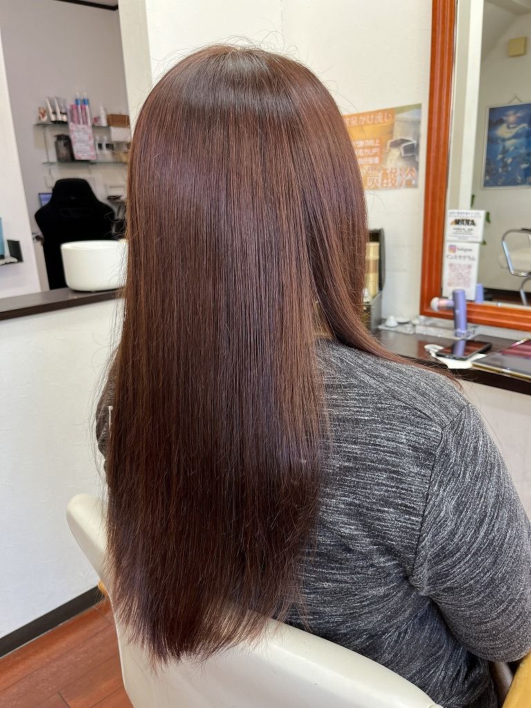 アフター全体:レッド12LVでもツヤが出てまとまった仕上がり