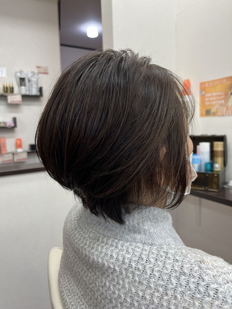 フルコース施術後のアフター。髪もお肌も整った仕上がり