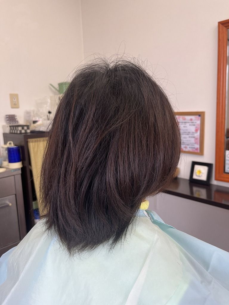 メンズカットの仕上がり後ろ姿