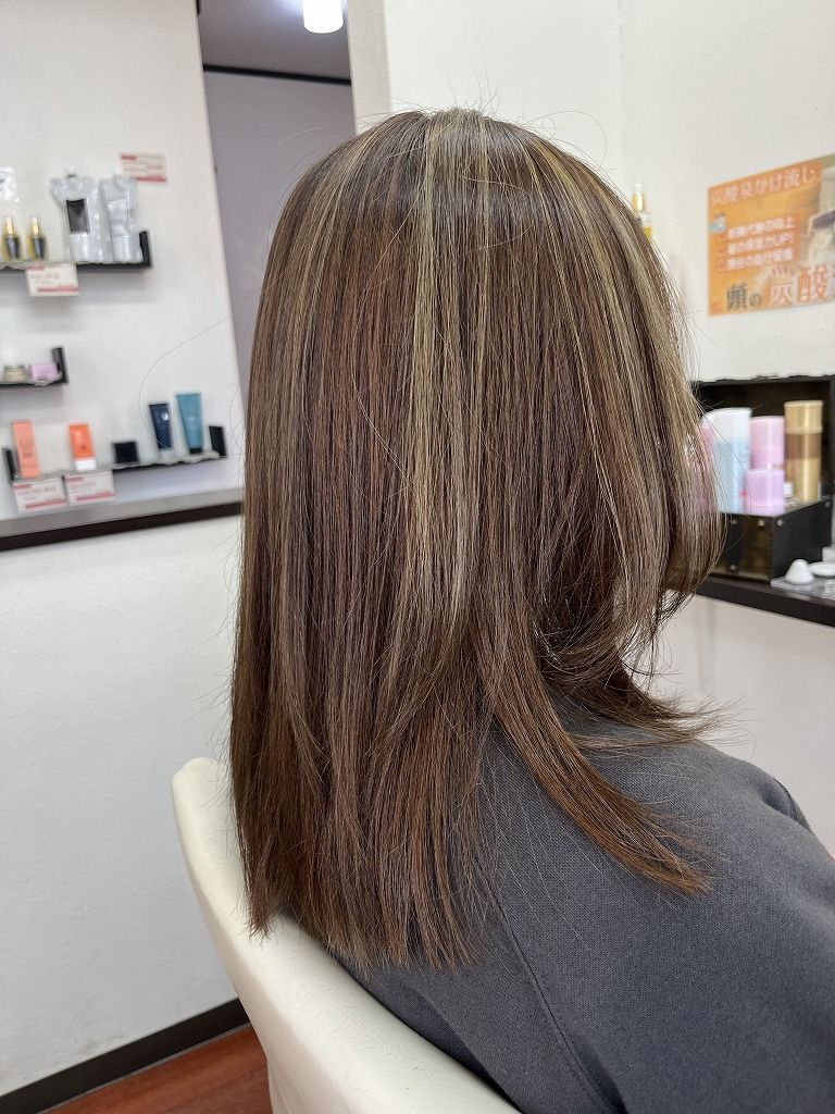 メッシュを入れたヌーディアッシュ10LVのアフター写真