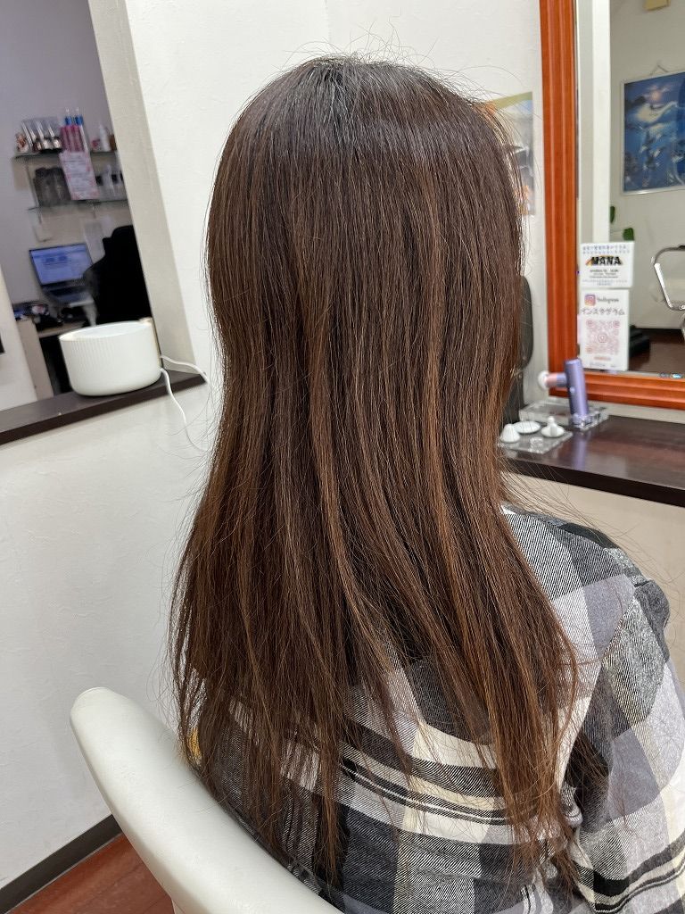 ロングヘアの状態