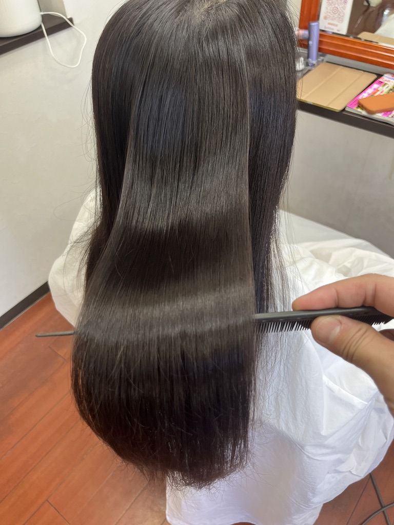 アフターのツヤ髪がわかる写真