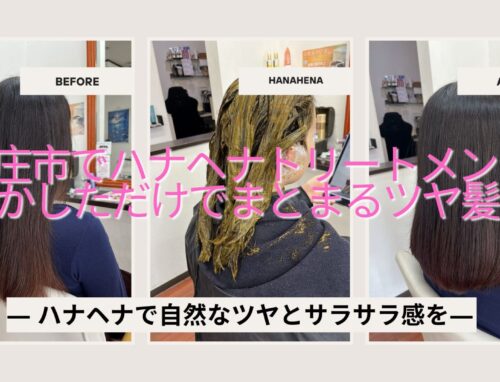 ハナヘナは白髪染めだけじゃない｜トリートメント目的でツヤとまとまりを出す施術例