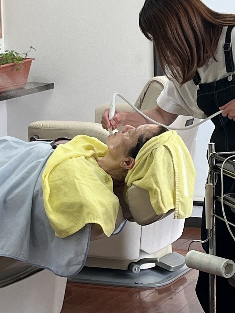 グランキューブによる吸引中