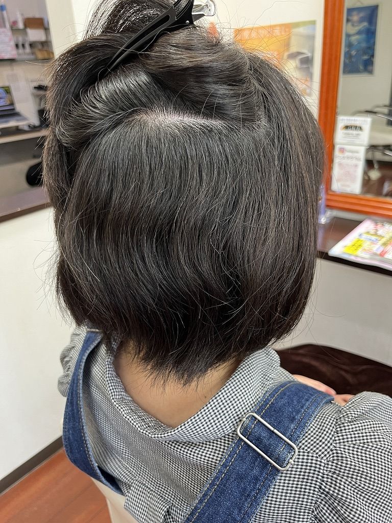 内側のクセを確認している状態