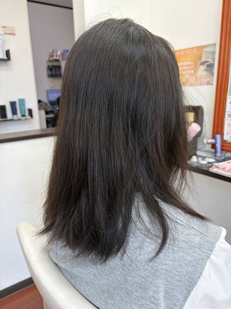 ロングからショートボブへカットする前の状態